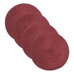 Food Network™ Round Placemat 4-pk. Coral -Food Network Store unnamed file 1019