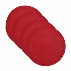 Food Network™ Round Placemat 4-pk. Coral -Food Network Store unnamed file 1024