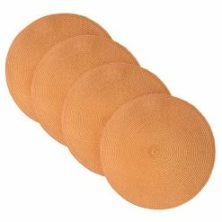 Food Network™ Round Placemat 4-pk. Coral -Food Network Store unnamed file 1028