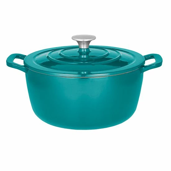 Food Network™ 5-qt. Enameled Cast-Iron Dutch Oven Turquoise 8 Food Network™ 5-qt. Enameled Cast-Iron Dutch Oven Turquoise - Image 6
