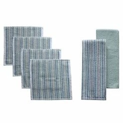 Food Network™ Awning Stripe Kitchen Towel & Dishcloth 6-pk. Cobalt -Food Network Store unnamed file 1066