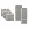 Food Network® Windowpane Grid Dishcloth & Kitchen Towel 6-pk. Gray -Food Network Store unnamed file 1074