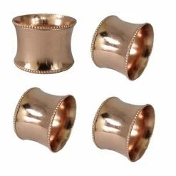 Food Network™ 4-pc. Metal Napkin Ring Set Rose Gold -Food Network Store unnamed file 1080