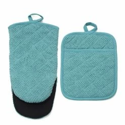 Food Network™ Terry Neoprene Oven Mitt & Pot Holder Set Khaki -Food Network Store unnamed file 1124