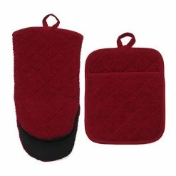 Food Network™ Terry Neoprene Oven Mitt & Pot Holder Set Khaki -Food Network Store unnamed file 1125