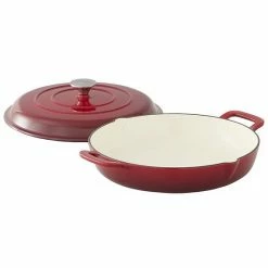 Food Network™ 3.5-qt. Enameled Cast-Iron Braiser With Lid Red -Food Network Store unnamed file 125