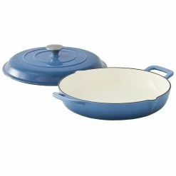 Food Network™ 3.5-qt. Enameled Cast-Iron Braiser With Lid Red -Food Network Store unnamed file 128