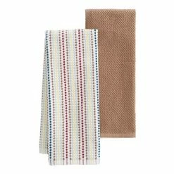 Food Network™ Awning Stripe Kitchen Towel 2-pk. Brown -Food Network Store unnamed file 228