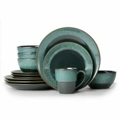 Food Network™ Bellevue 16-pc. Dinnerware Set Green -Food Network Store unnamed file 236