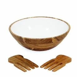 Food Network™ Acacia Wood Salad Bowl Set