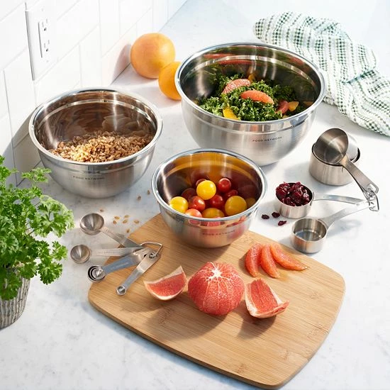 Food Network™ 3-pc. Stainless Steel Mixing Bowl Set 4 Food Network™ 3-pc. Stainless Steel Mixing Bowl Set - Image 2