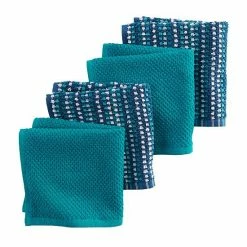 Food Network™ Awning Stripe Dishcloth 4-pk. Multi Cool -Food Network Store unnamed file 418