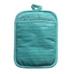 Food Network™ Striped Silicone Pot Holder Aqua -Food Network Store unnamed file 486