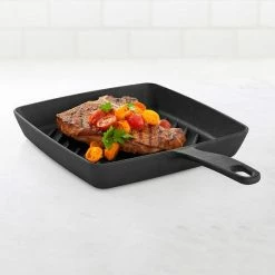 Food Network™ 9.8-in. Pre-Seasoned Cast-Iron Grill Pan 8 Food Network™ 9.8-in. Pre-Seasoned Cast-Iron Grill Pan -Food Network Store unnamed file 538