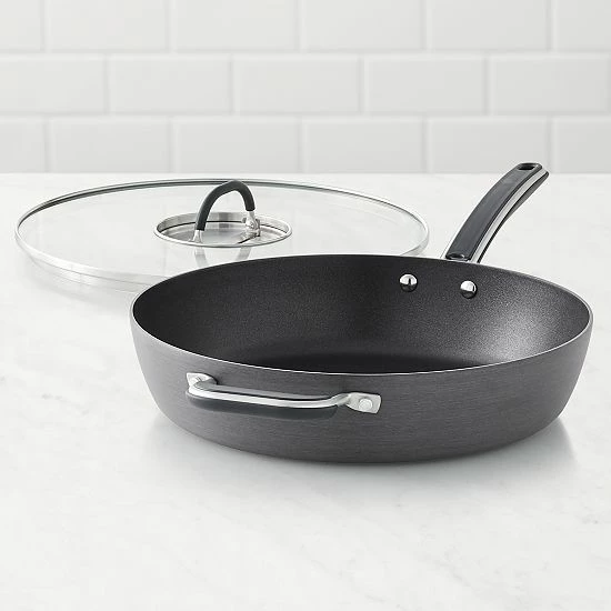 Food Network™ 12-in. Hard-Anodized Nonstick Space Saving Saute Pan With Lid 5 Food Network™ 12-in. Hard-Anodized Nonstick Space Saving Saute Pan With Lid - Image 3
