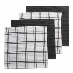 Food Network™ Plaid Dishcloth 4-pk. Aqua -Food Network Store unnamed file 587