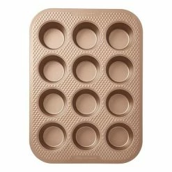 Food Network™ Textured Performance Series 12-Cup Nonstick Muffin Pan Bronze -Food Network Store unnamed file 601