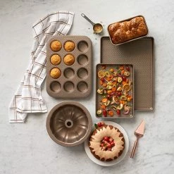 Food Network™ Textured Performance Series 9" X 13" Nonstick Baking Sheet Bronze 7 Food Network™ Textured Performance Series 9" X 13" Nonstick Baking Sheet Bronze -Food Network Store unnamed file 621