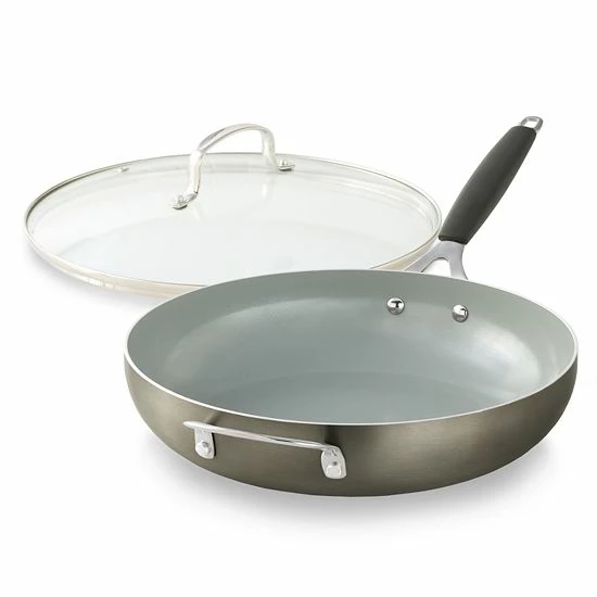 Food Network™ 12-in. Saute Pan With Lid Graphite 6 Food Network™ 12-in. Saute Pan With Lid Graphite - Image 4