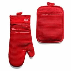 Food Network™ Silicone Oven Mitt & Pot Holder Set Royal Blue -Food Network Store unnamed file 673