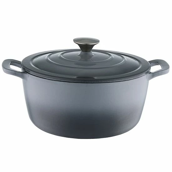 Food Network™ 7-qt. Ombre Enameled Cast-Iron Dutch Oven Red 7 Food Network™ 7-qt. Ombre Enameled Cast-Iron Dutch Oven Red - Image 5